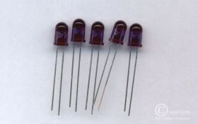 DIODA NADAWCZA IR (PODCZERWIEŃ) 5mm 1,35V 100mA 160mW 940nm TSAL6200 (5 SZTUK)