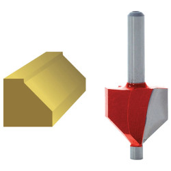 Faithfull FAIRB81 Router Bit TCT 45&#xB0; Chamfer 1/4in Shank