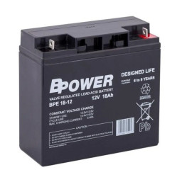Akumulator VRLA AGM 12V 18Ah (żywotność 6-9lat) BPE18-12