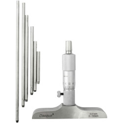 Dasqua 4611-8125 Depth micrometer 0-150 mm graduation DIN 863