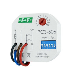 Przekaźnik czasowy wielofunkcyjny do puszki p/t Ø60 F&F PCS-506