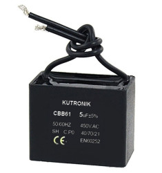 KONDENSATOR ROZRUCHOWY 2,75uF/450V KOSTKA Z PRZEWODAMI