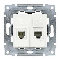 DANTE Gniazdo telefoniczno-komputerowe bez ramki RJ45 kat. 5e nieekranowane + RJ11 450269