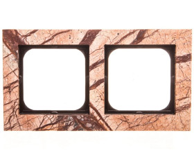 SONATA Ramka podwójna kameń (forest) R-2RK/36