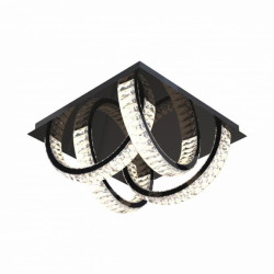 Lampa sufitowa w ozdobnym stylu TULA z kryształkami, kolor czarny, LED 27,5W 2700-6000K - MX3274-4-3BCT Zuma Line