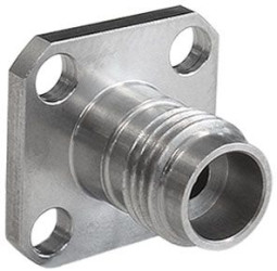 SSMA flange socket 50 Ω, straight, RFSSMAA4JAACFEC
