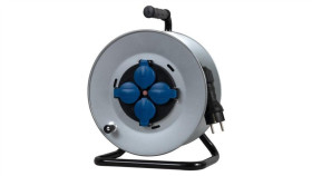 Przedłużacz Na Bębnie Metalowym Midi-290 4X230v Ow 3X1,5 Z Termikiem /10M/
