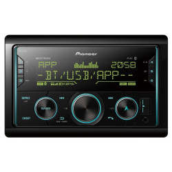 Radio samoch.PIONEERMVH-S620BT (*) USB+BT+IPHON+multikolor Bluetooth 2DIN