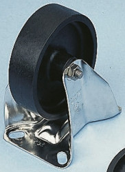 Koło samonastawne średnica kabla 125mm Płyta LAG 250kg wysokość całkowita 160mm