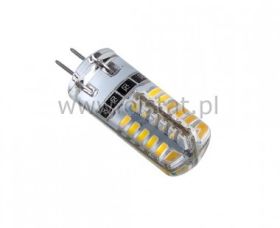 Żarówka LED G4 3W barwa ciepła silikon 12V