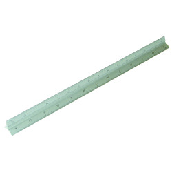 Rolson 50820 300mm Triangle Scale Ruler