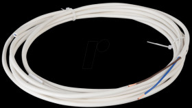 Flexible cable, 2 x 0.75 mm², white, 25-m coil