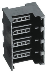 Złącze RITS 4-pinowe 4-rzędowe raster: 2.0mm Przewlekany TE Connectivity