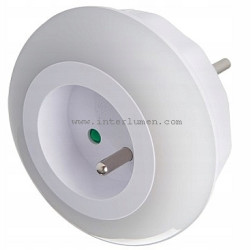 Gniazdo 2P+Z-wtyk 2P+Z/szuko LED Kanlux TRIL 2709 Lampka nocna LED