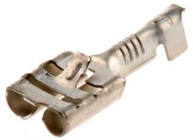 Konektor płaski Żeński 6.35 x 0.81mm długość 19.2mm Izolacja: Nieizolowane Cyna