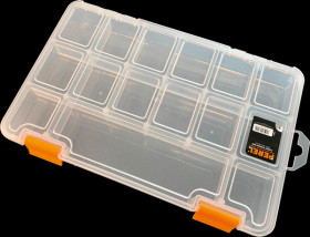 OMRC9 Assortment box, 230 x 33 x 150 mm, 15 compartments