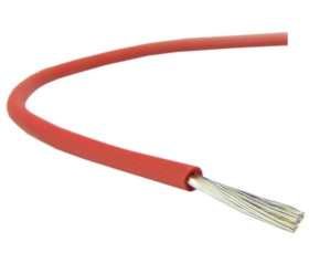 Kabel silikonowy SIF 180C 300/500V 1,5 ciepłoodporny LSOH czerwony linka BSG /100m/