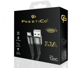 KABEL USB C 3,1A 2M PRESTICO