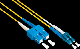 LW-903LS Optical Fiber Cable Duplex OS2 9/125µ LC/SC, 3m, yellow