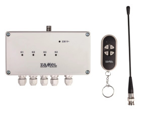 Radiowy wyłącznik sieciowy czterokanałowy z pilotem RWS-211C/N STI10000015