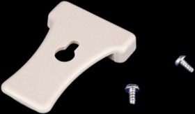 Belt clip, ABS, (L x W x H) 51 x 32 x 6 mm, gray, CP-001G