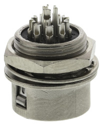 Złącze wielostykowe przemysłowe 12-pinowe Miniaturowe, panelowe Gniazdo Hirose