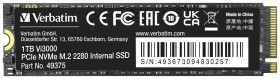 Dysk wewnętrzny SSD NVMe/PCIe M.2 1 TB Verbatim Vi3000 PCIe NVMe 3.0 x4 Produkt nowy