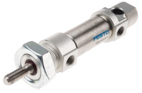 Siłownik pneumatyczny skok: 10mm Festo Ø 20mm dwustronnego działania Action 142mm Elastomer DSNU-20-10-P-A G 1/8