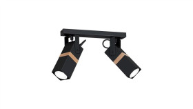 Lampa Sufitowa Vidar Black 2Xgu10 Mlp5401 Milagro