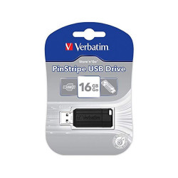 Pamięć PENDRIVE 16G Verbatim Pinstripe USB 2.0