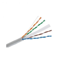 Kabel Skrętka Kat 6 UTP Drut 305m Box Szara 100 Miedzi