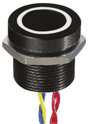 Przełącznik piezoelektryczny, Luźny przewód, 200 mA przy 24 V DC, SPST, Biały, -40 → +75°C