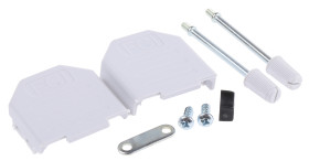 Osłona tylna D-Sub 9 -pinowe Nylon Proste Amphenol Communications Solutions E