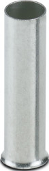 Uninsulated wire end ferrule, 10 mm², 25 mm long, DIN 46228-1, UL 486F, silver, 1090628