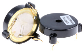 Brzęczyk piezoelektryczny średnica 28.6mm, sygnał ciągły 83dB RS PRO