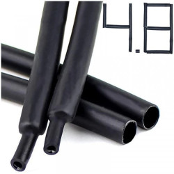 1M RURKA TERMOKURCZLIWA z KLEJEM GRUBA 4.8/1.6 mm