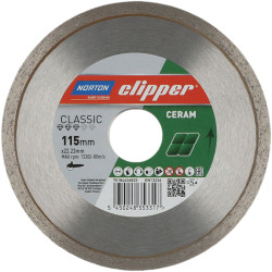 Norton Clipper 70184626825 Classic Ceramic Diamond Blade 115 x 22.23mm