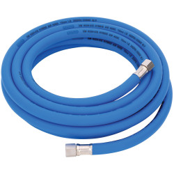 Draper 31727 High Visibility Hybrid Air Hose, 5m x 10mm, 1/4&quot; BSP, Blue