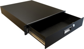 Interlock, steel, (W x H x D) 441 x 89 x 565 mm, 2 U, black, RDRW1900322BK1