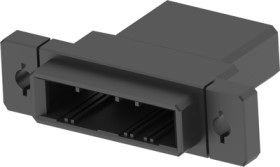 Plug housing, 5 pole, pitch 3.81 mm, straight, black, 1-178802-5