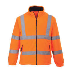 Fleece Hi-Viz Orange Mesh Lined with Ref