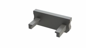 Zaślepka do profilu D szara