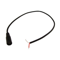 Gniazdo DC 2,1/5,5 z kablem 1m proste