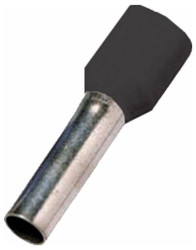 Intercable 180764 Końcówka rurkowa 1.5 mm² z częściową izolacją czarny 1 szt.