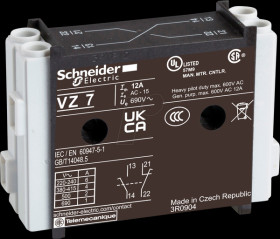 VZ7 Auxiliary contact module.