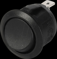 R13-112 CAAA Rocker switch, round, 1x ON - ON