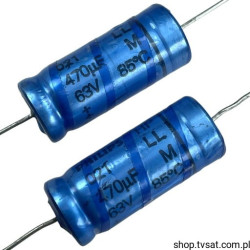 470uF-63V-021 Electrolytic 222202118471 M 470uF 63V AXIAL PHILIPS