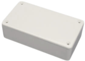 ABS enclosure, (L x W x H) 120 x 120 x 59 mm, light gray (RAL 7035), IP54, 1591UFLGY