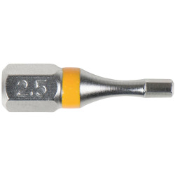 KS Tools 918.3407 1/4&quot; Torsionpower Bit Hexagonal, 25mm, 1,5mm
