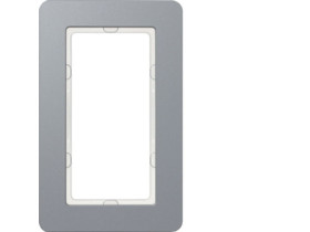 BERKER Q.7 Ramka z dużym wycięciem aluminium 13096074 HAGER